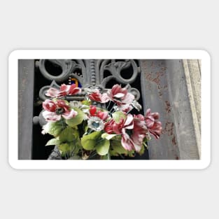 Paris Pere LaChaise Floral Display Sticker